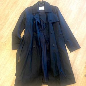 Everlane black trench coat